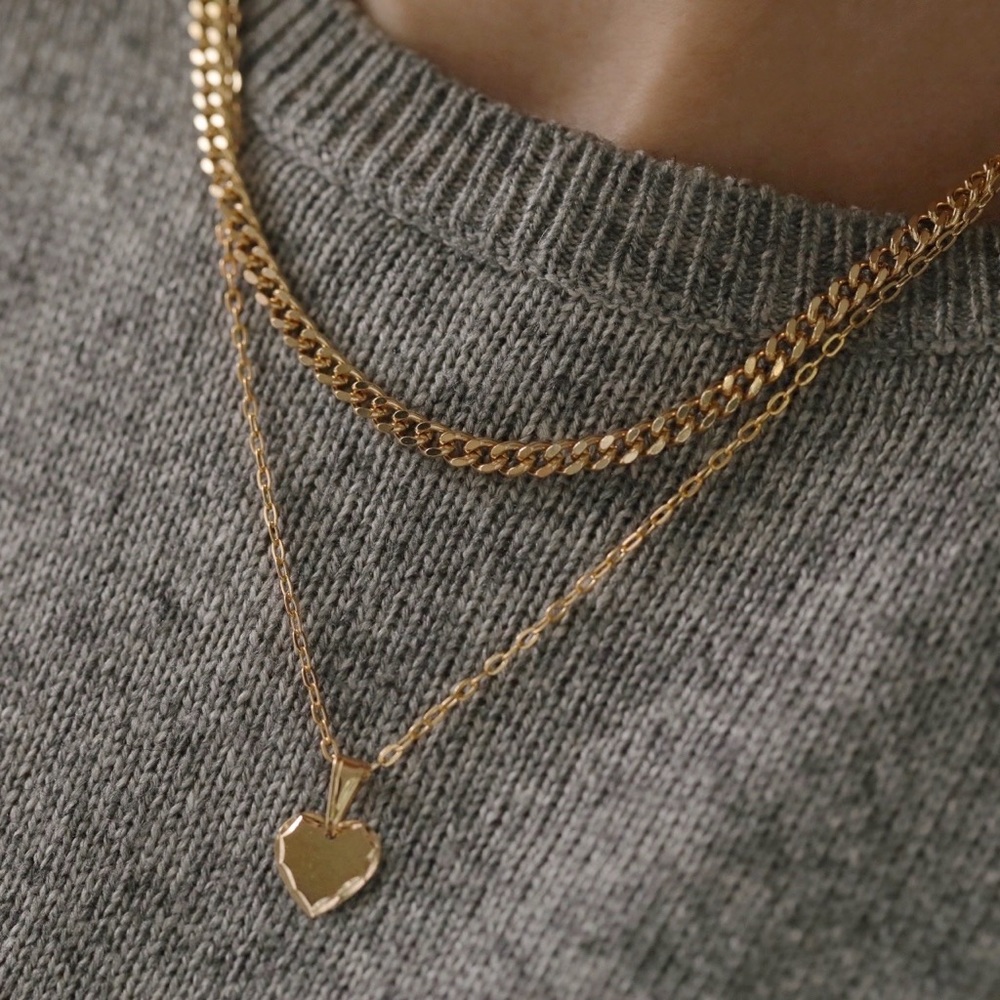 Tribeca Curb Necklace | 18k Gold Filled - Picture 4 of 10